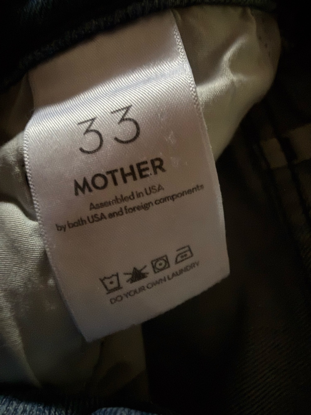 MOTHER Petite Lil Half Pipe Flood Jeans, size 33 - Picture 12 of 12